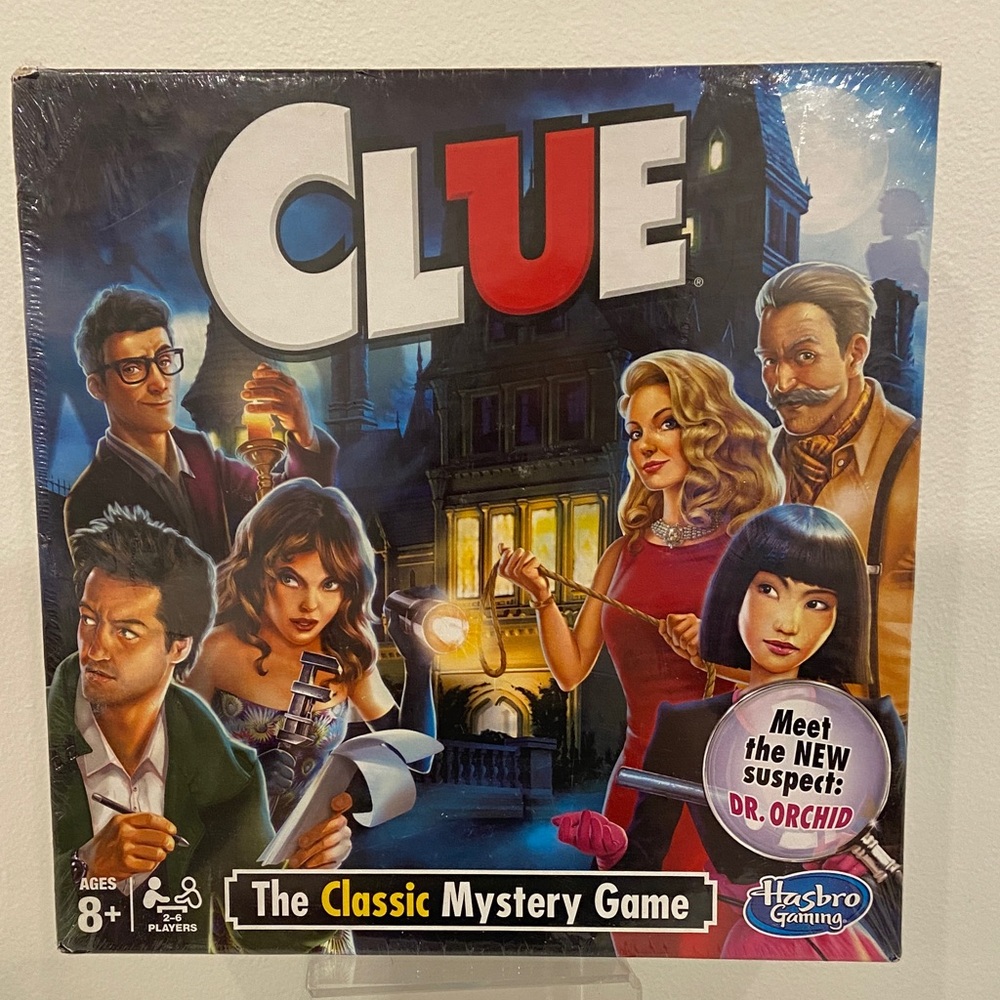 Hasbro Clue Classic Mystery Game - Red, Blue, Yellow